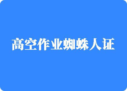 成人抽插视频高空作业蜘蛛人证